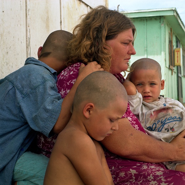 Group of children laying down